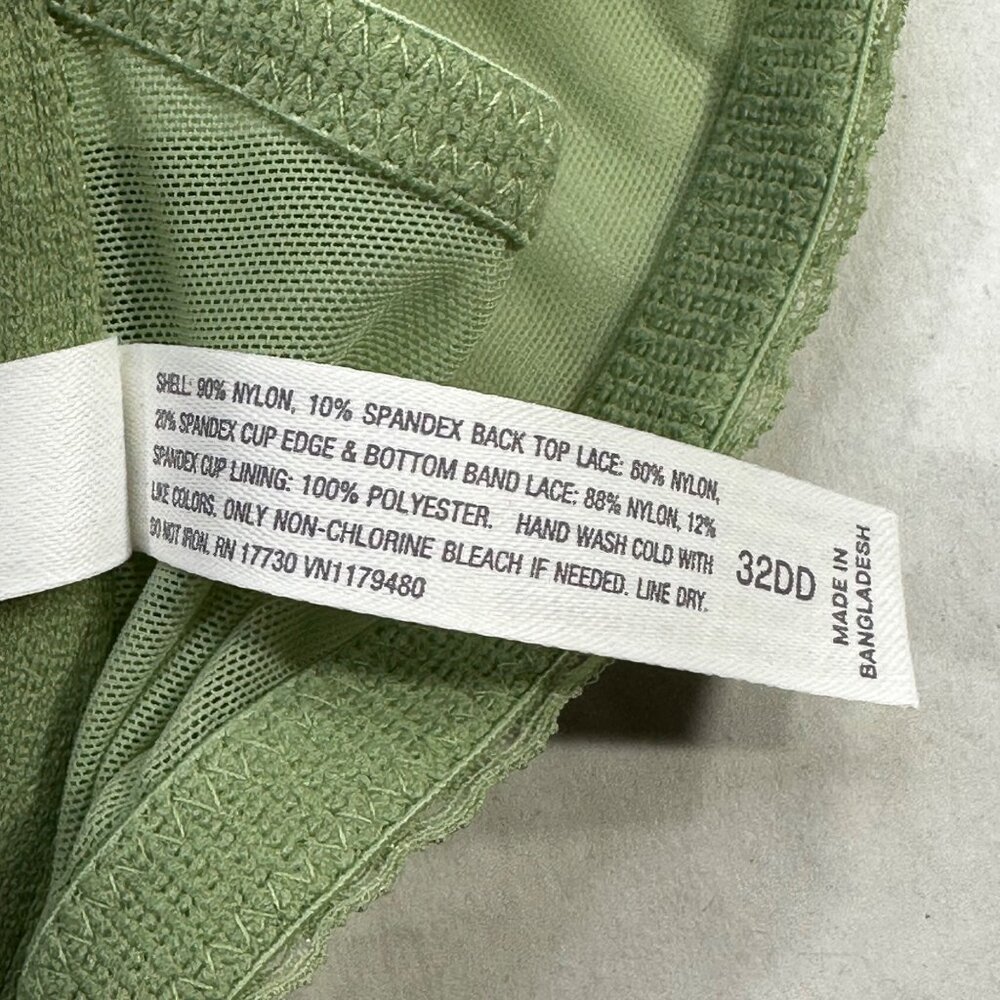 Auden Women's Size 32DD Bra The Ace Lightly Lined Racerback Kiwi Green New - Picture 5 of 14